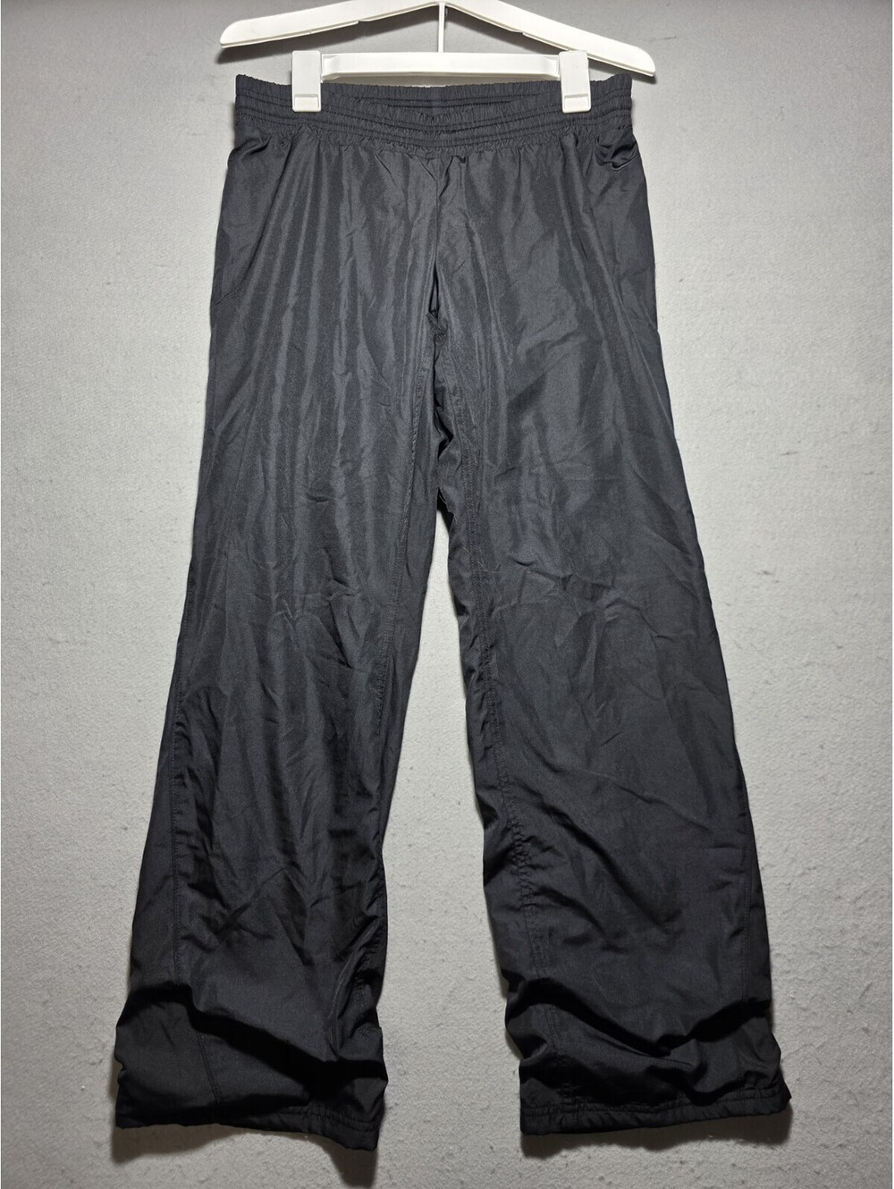 Vintage Nike The Athletic Dept Black Nylon Track Pants Youth Boys Size S 4-6
